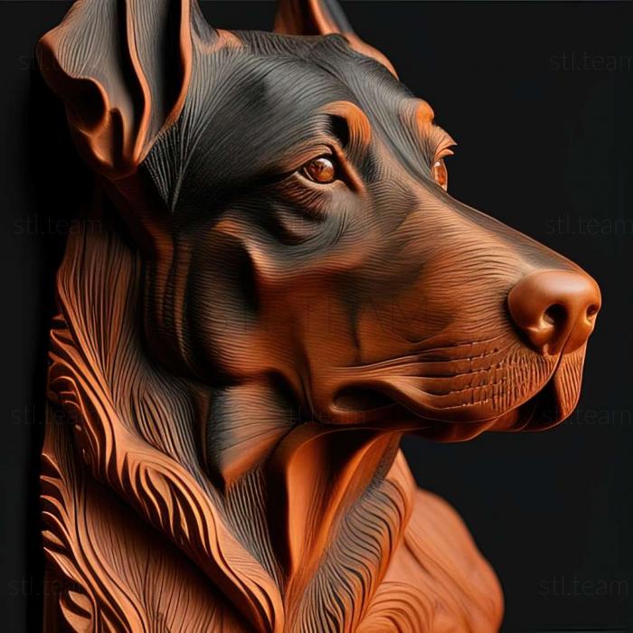 3D model Beauceron dog (STL)